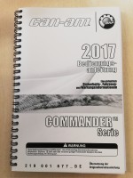 Can Am Bedienungsanleitung 2017 Commander Serie
