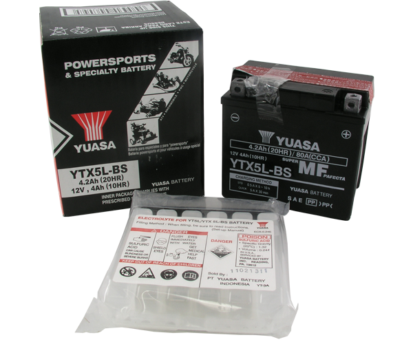 Batterie Yuasa YTX5L-BS 12V4AH (TM-K4)