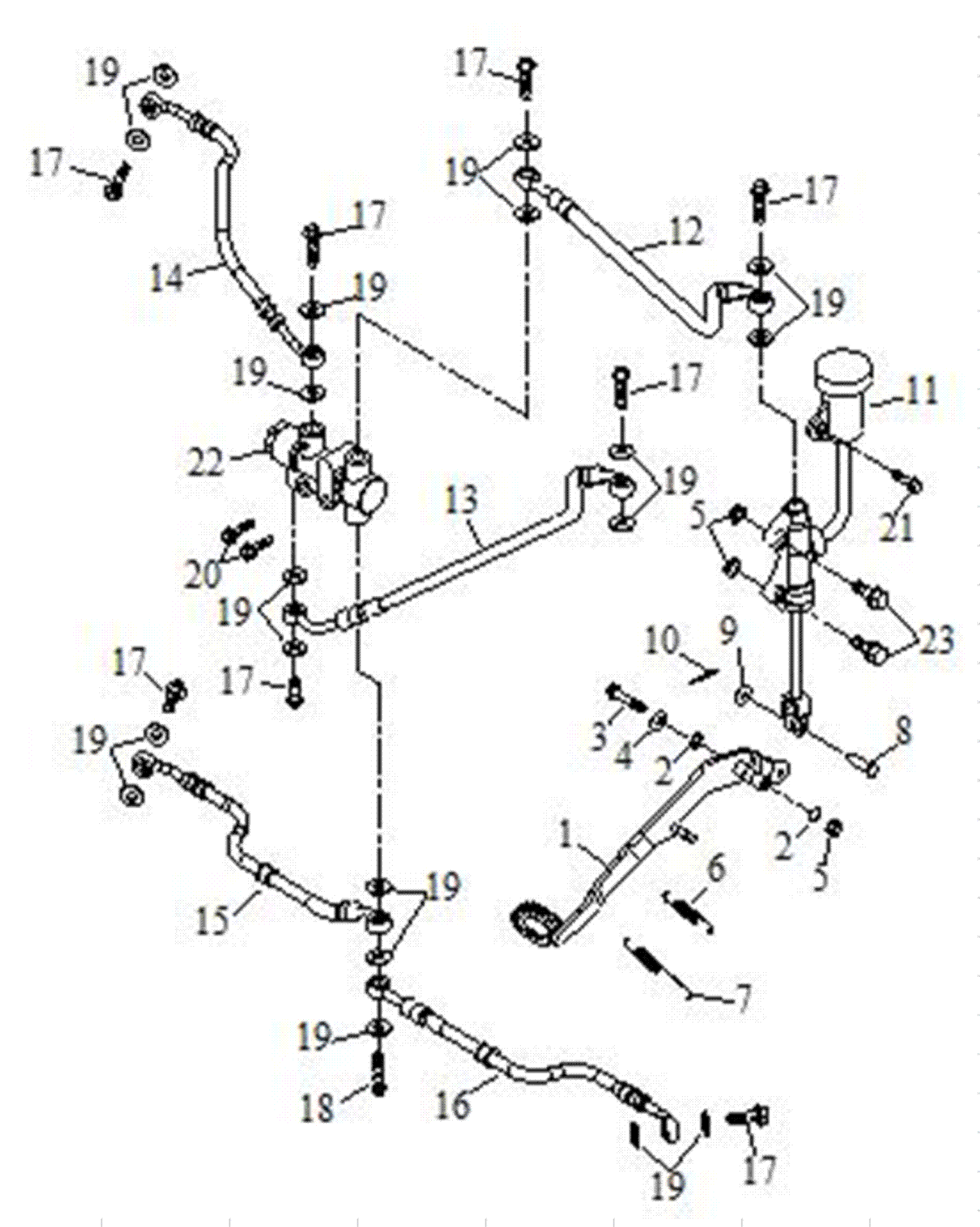 Bremsleitungen (single brake)